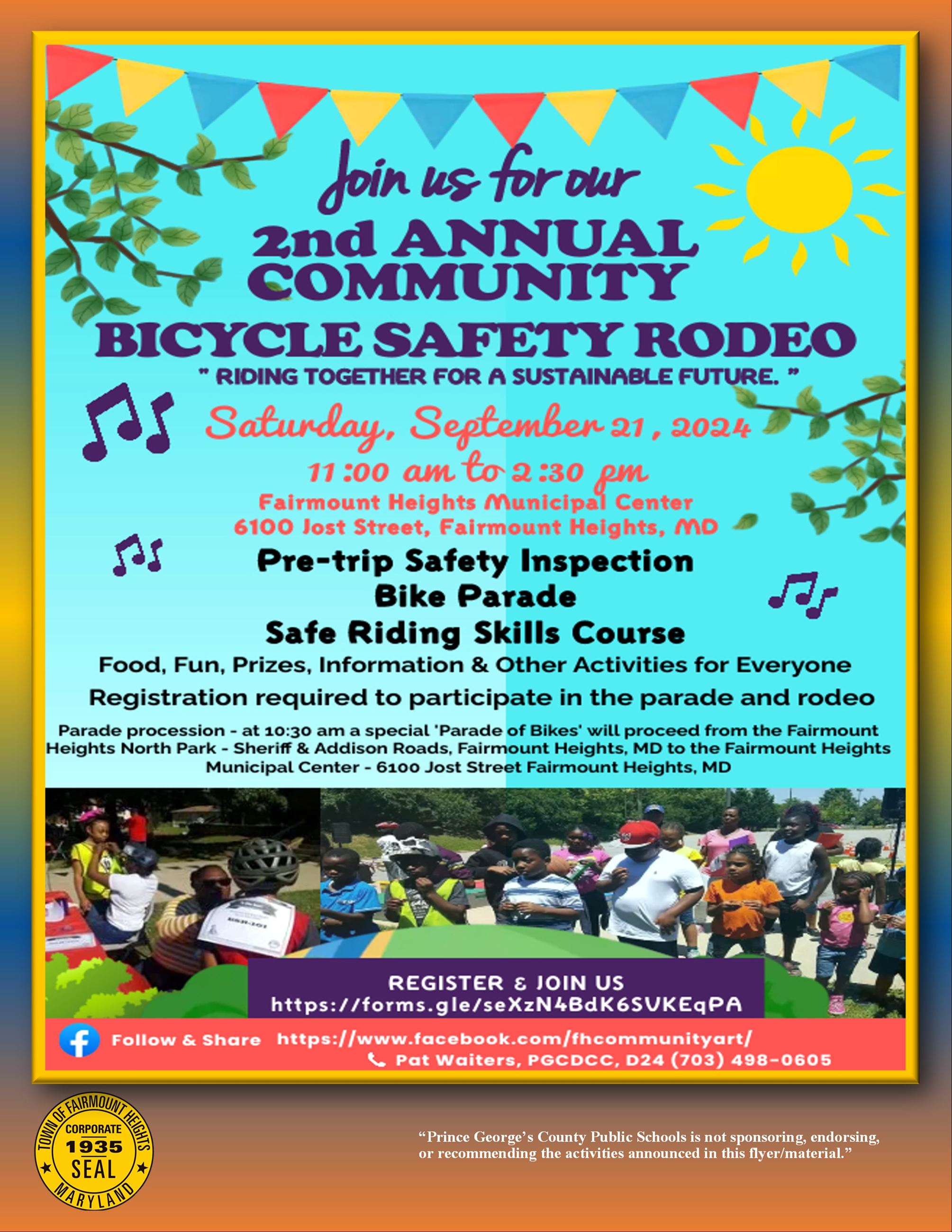 2nd Annual Bicycle Safety Rodeoe -(English)